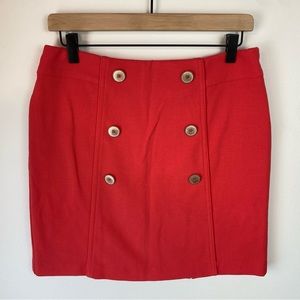 LIZZIE DRIVER Coral Golf Skort Button Front | Size 4